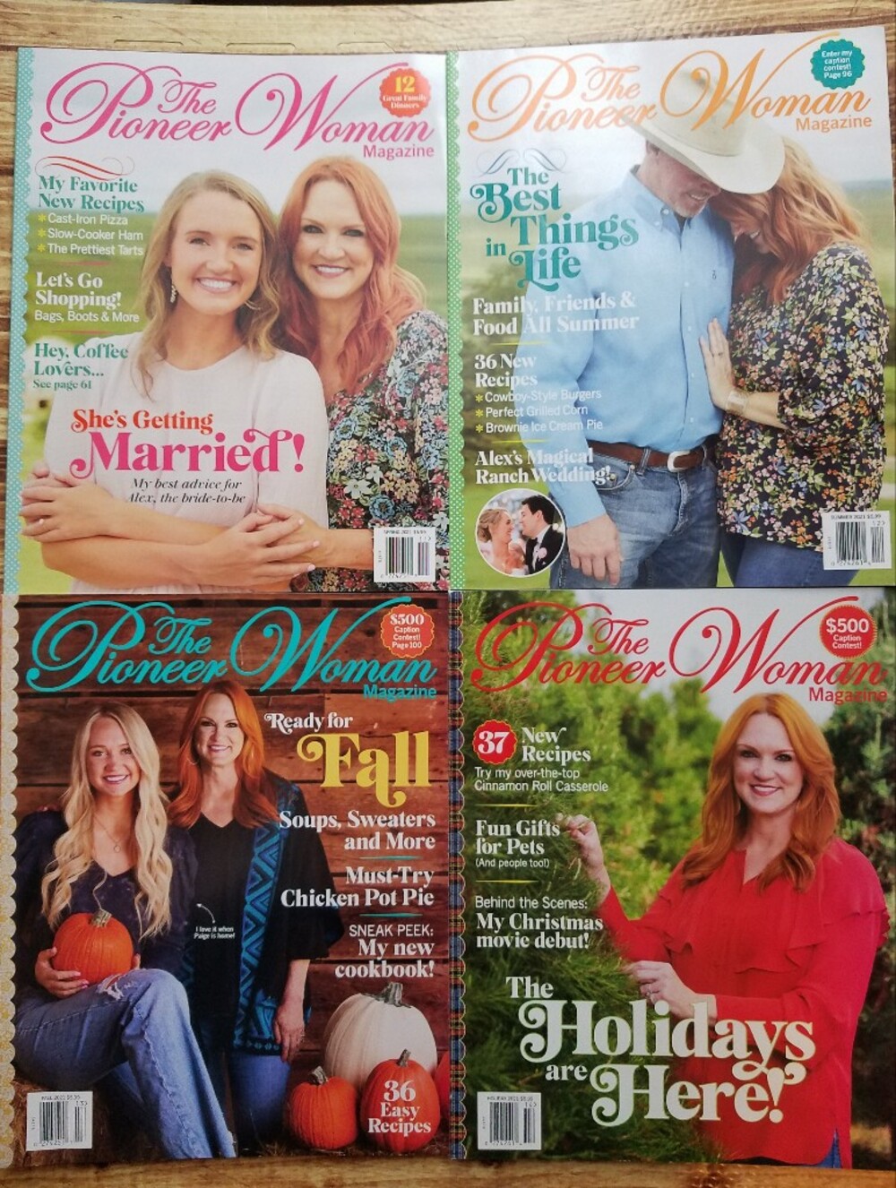 The Pioneer Woman Magazine Collection 2021 Set Ree Drummond Spring Summer Fall